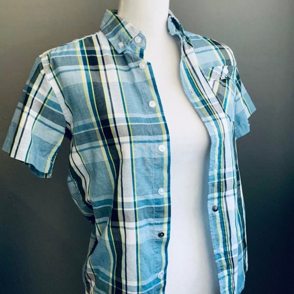 Amplify Youth Button Down Plaid Shirt - Picture 1 of 5